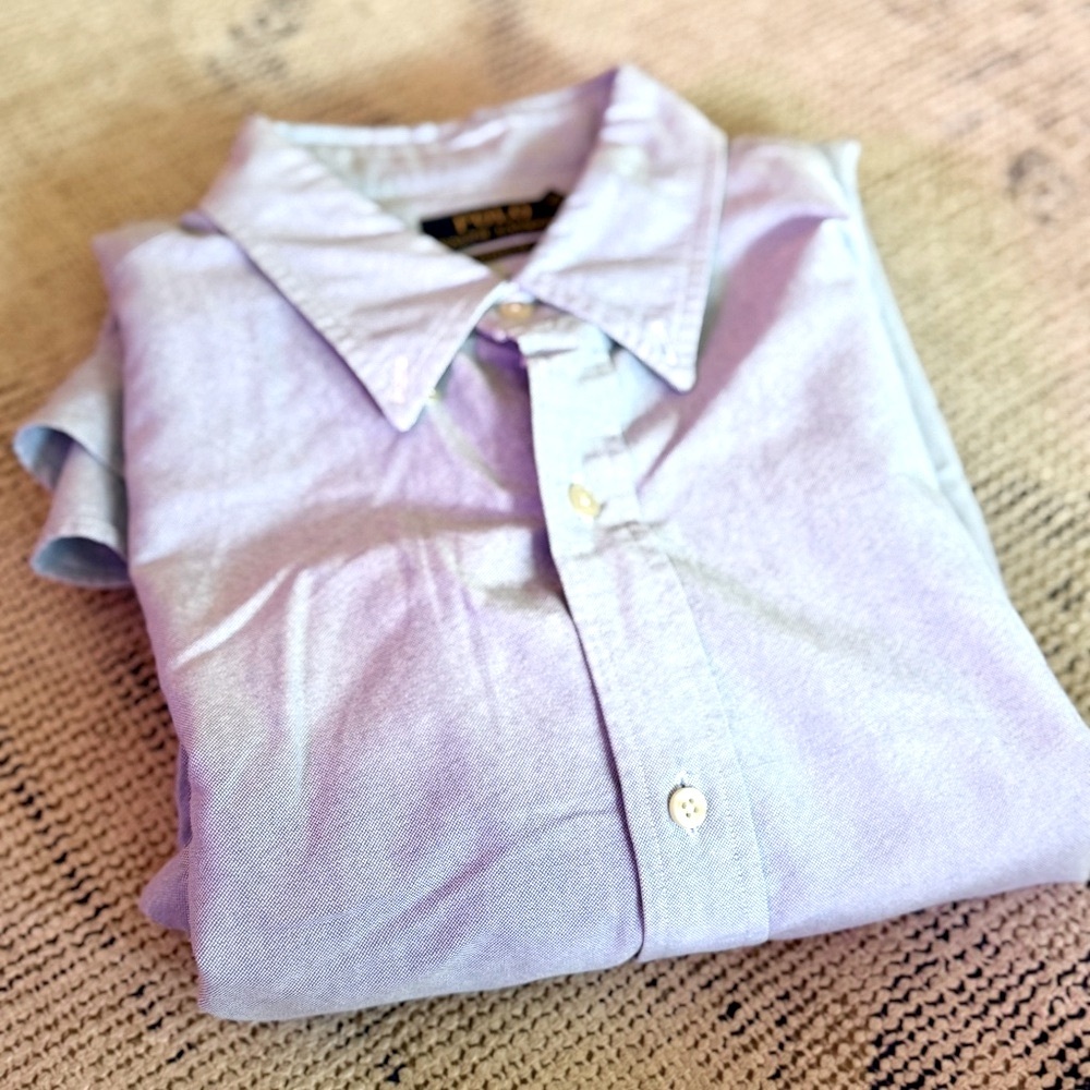 Polo by Ralph Lauren Blue Oxford Dress Shirt, XL